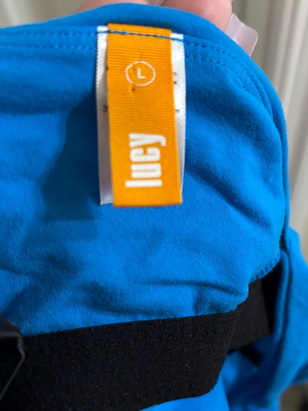 Lucy Bright Blue Athletic Tank Top - Picture 3 of 4